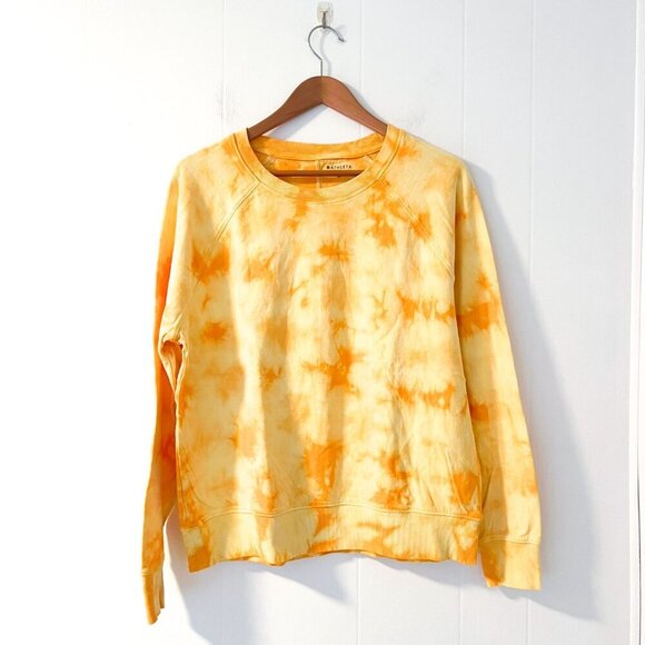 Athleta Sundown Sweatshirt Tie Dye Acapulco Orange Size Medium - Picture 5 of 11